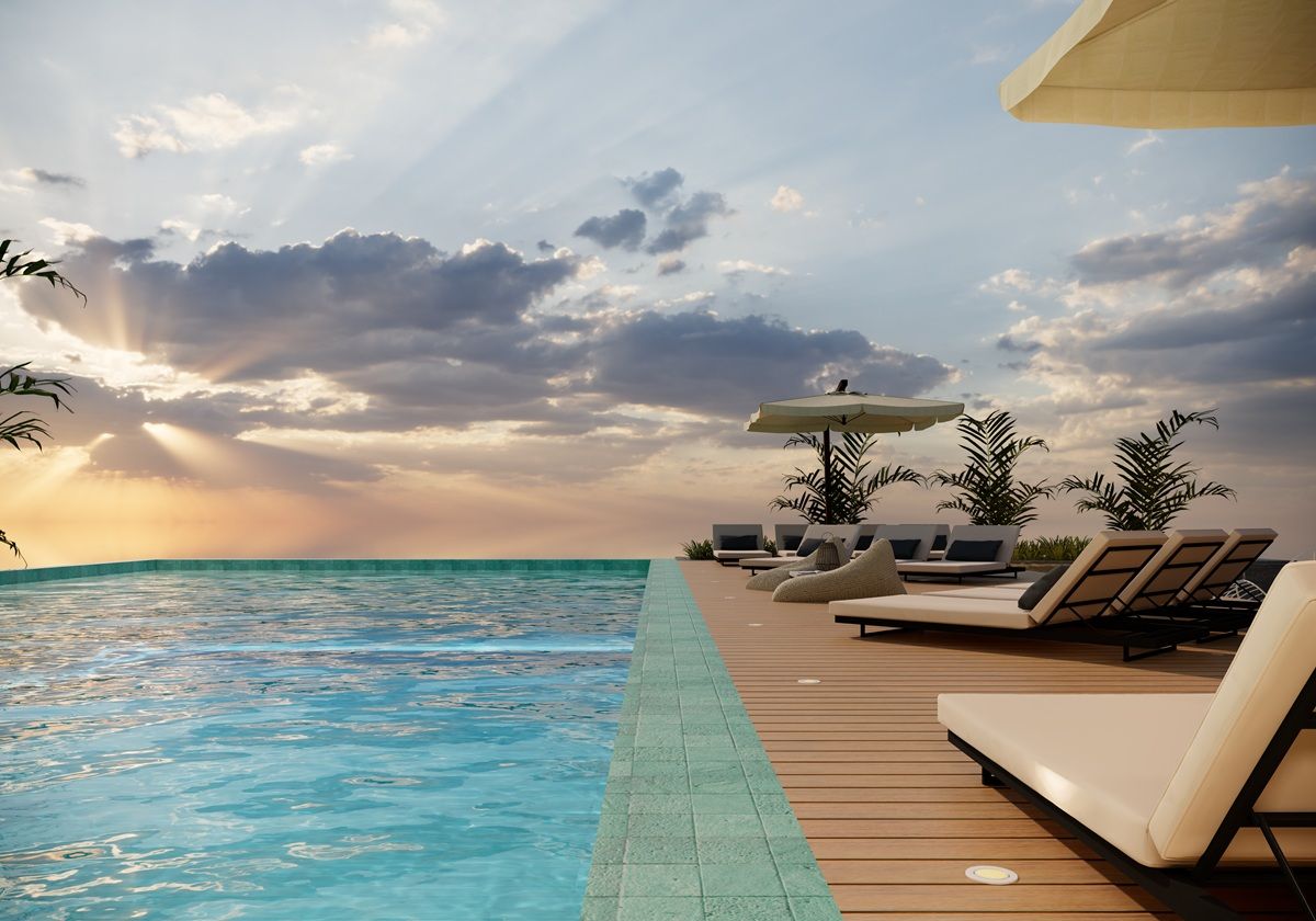 Rooftop con alberca panorámica